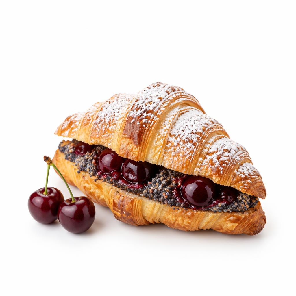 Круасан з Маком та вишнею — DomaCroissants